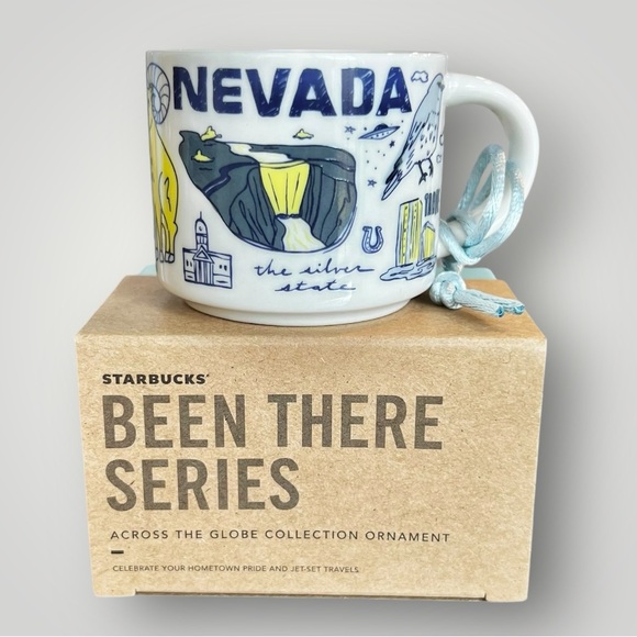 Starbucks NEVADA BEEN THERE 2 oz Mug 2023 Mini Collectible Souvenir New Blue - Picture 1 of 9